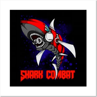 Sharks fish robotic Posters and Art